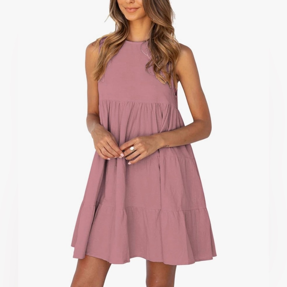 Kirundo Elegant Mauve Sleeveless Dress